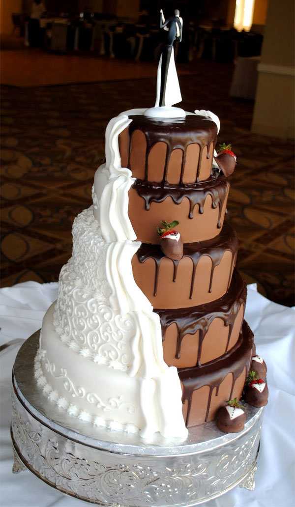 How big wedding cake for 50 guests
